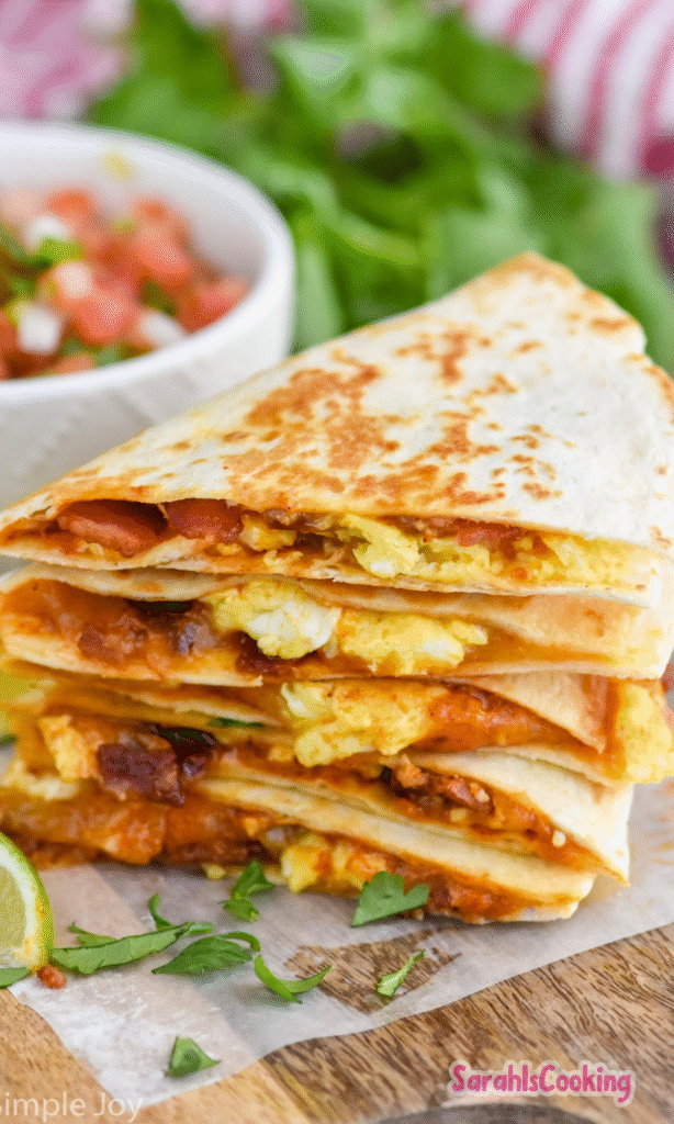 Bacon Egg Cheese Breakfast Quesadillas Recipe