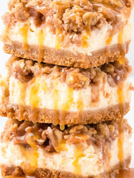 Caramel Apple Cheesecake Bars Recipe