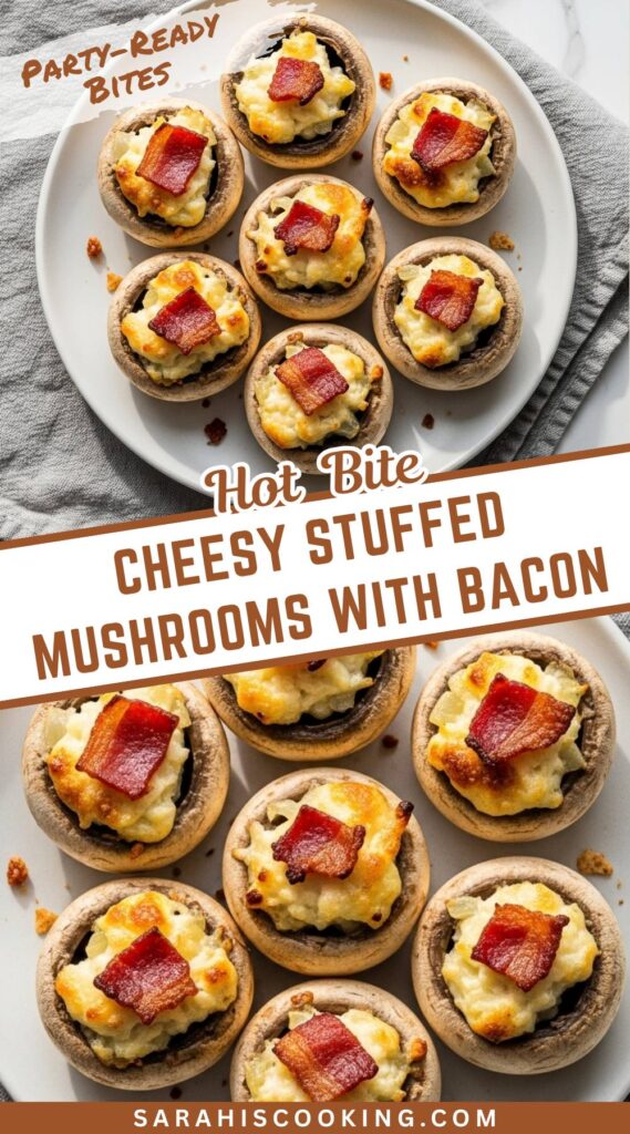 Bacon and Cream Cheese Stuffed Mushrooms Recipe