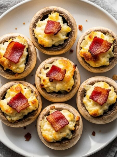 Bacon and Cream Cheese Stuffed Mushrooms Recipe