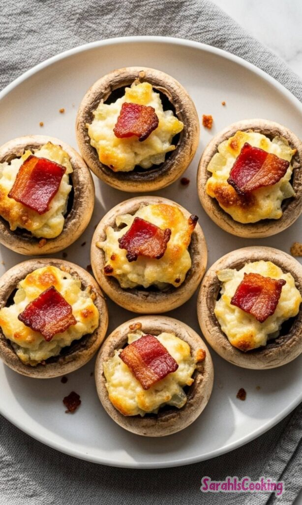 Bacon and Cream Cheese Stuffed Mushrooms Recipe