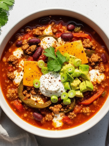 Chipotle Cheddar Beef Chili Recipe