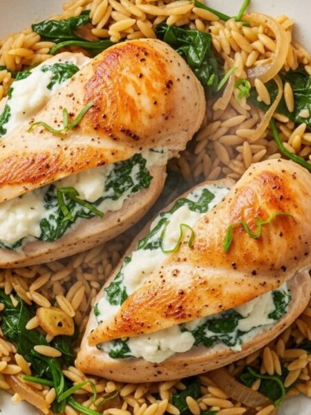 Goat Cheese and Spinach Stuffed Chicken Recipe