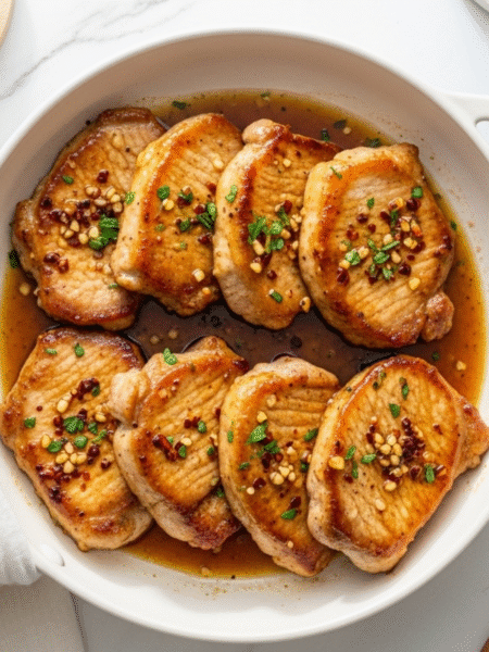 Honey Garlic Pork Chops Recipe