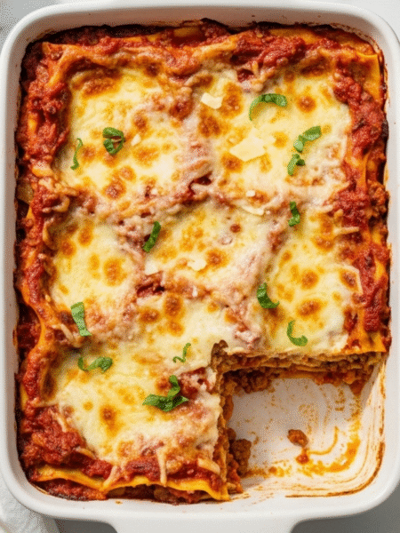 Lasagna With Meat Sauce Recipe