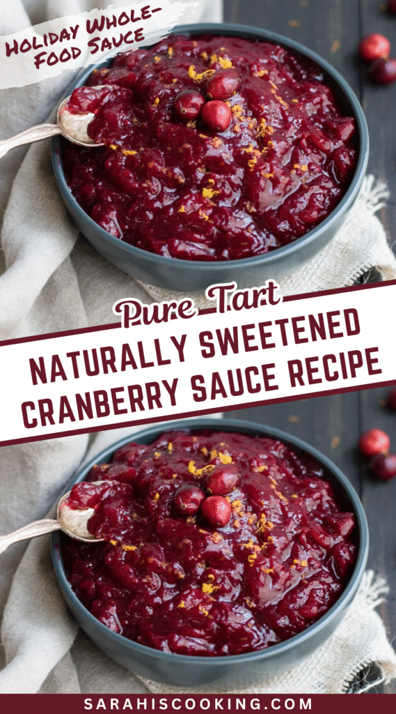 Naturally Sweetened Cranberry Sauce Recipe
