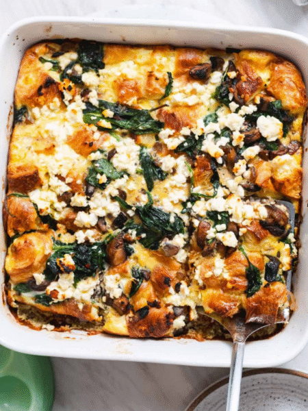 Overnight Croissant Breakfast Casserole Recipe