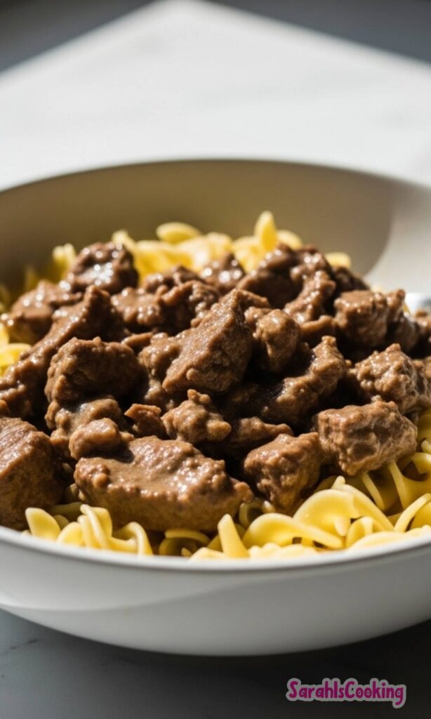 Slow Cooker Beef Stroganoff Recipe