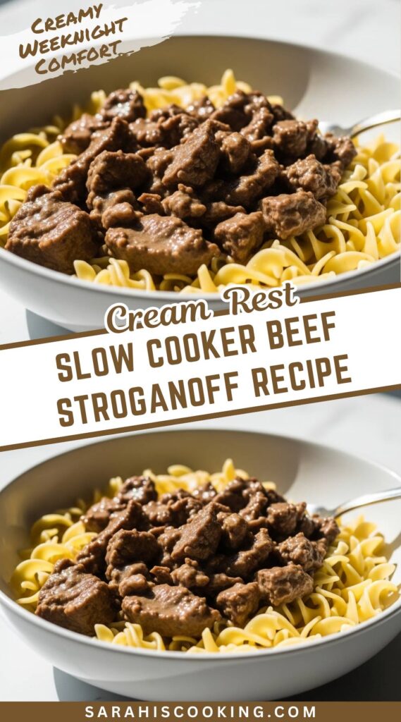Slow Cooker Beef Stroganoff Recipe