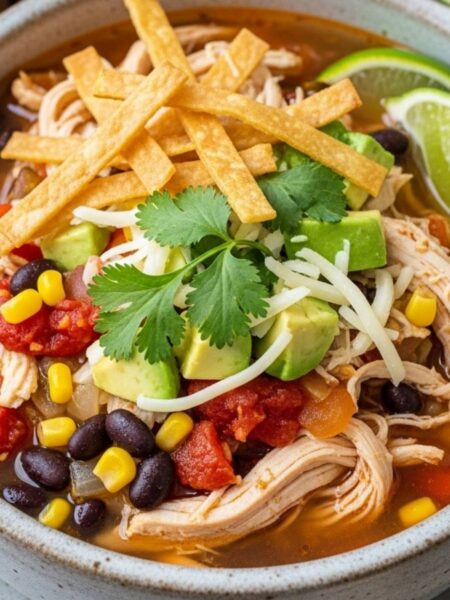 Slow-Cooker Chicken Tortilla Soup Recipe