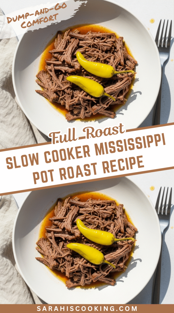 Slow Cooker Mississippi Pot Roast Recipe