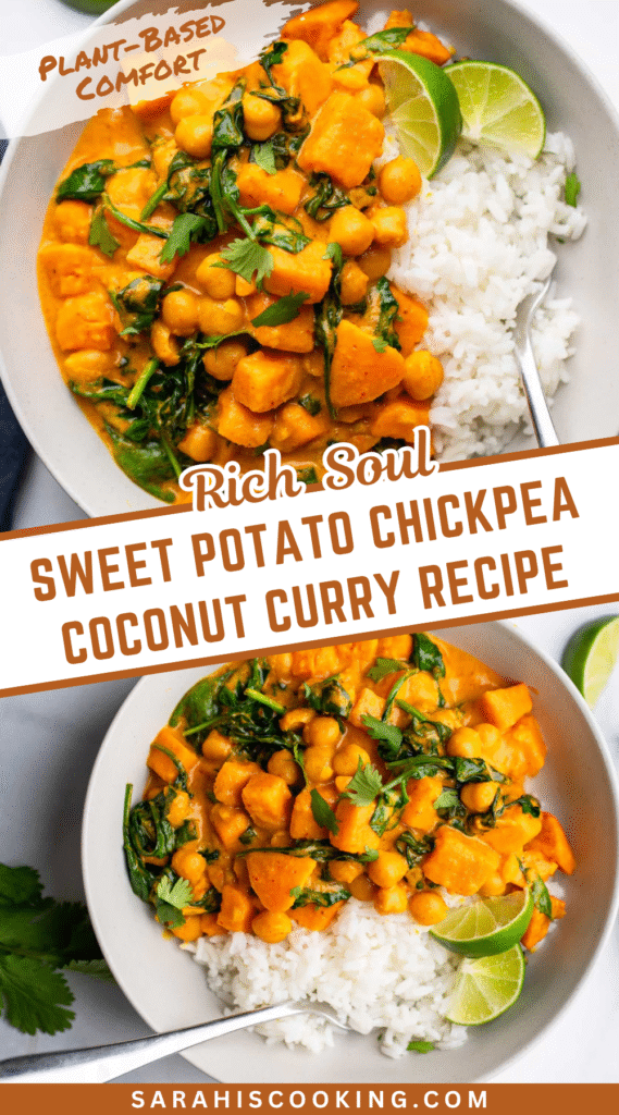 Sweet Potato Chickpea Coconut Curry Recipe