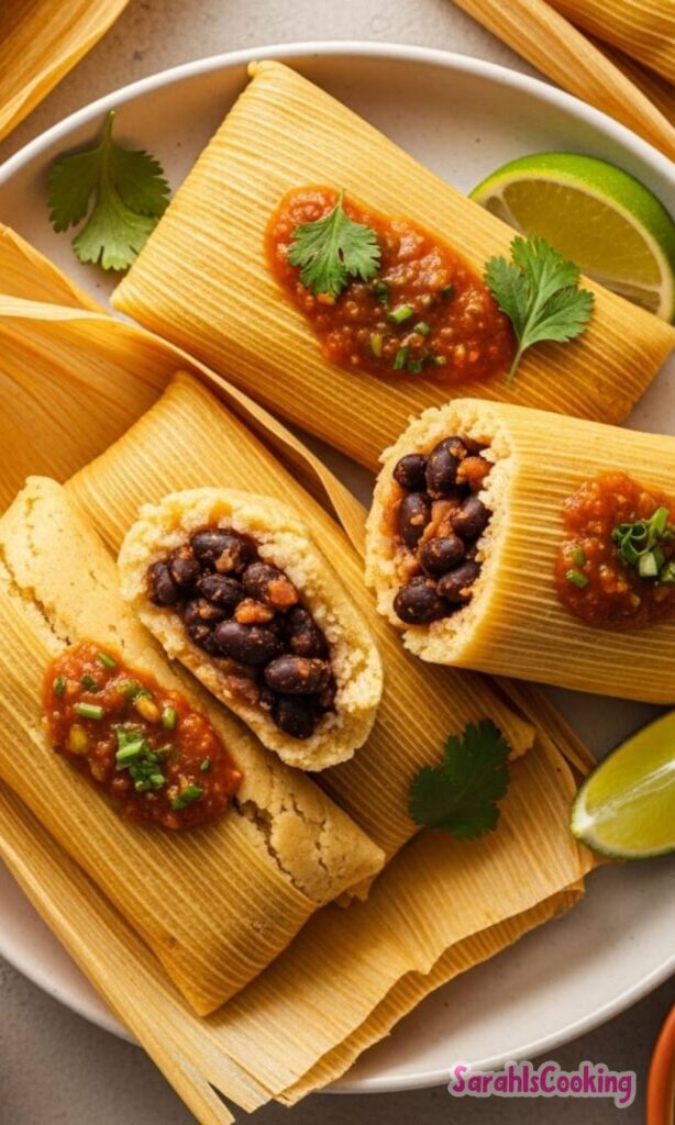 Vegan Tamales with Black Beans Recipe