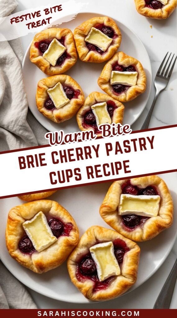 Brie Cherry Pastry Cups Recipe