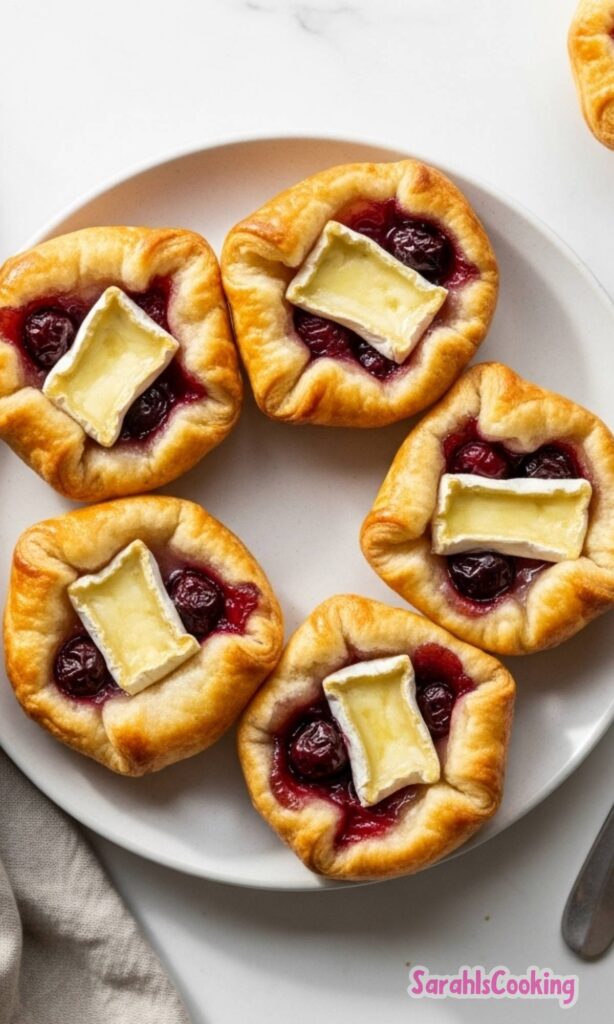 Brie Cherry Pastry Cups Recipe