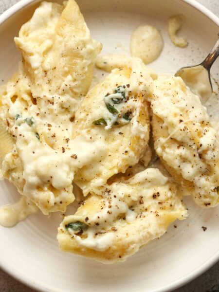 Chicken Alfredo Stuffed Shells Recipe