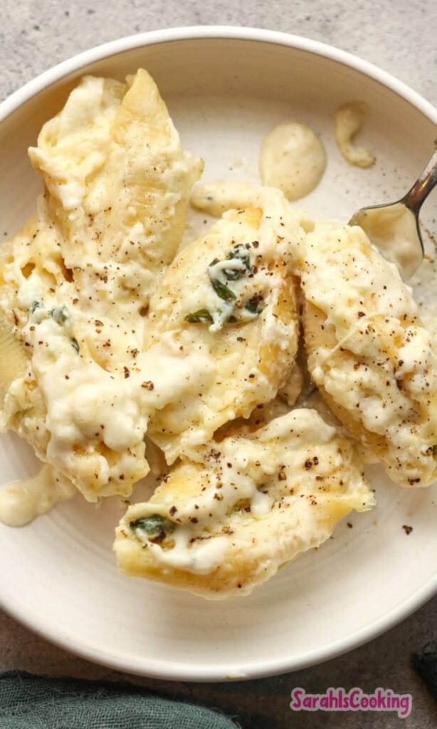 Chicken Alfredo Stuffed Shells Recipe