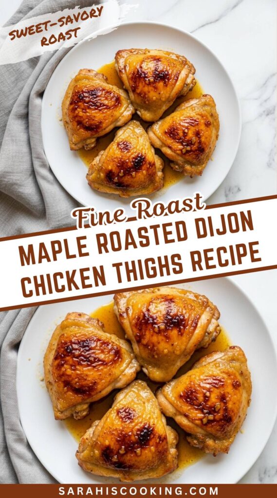 Maple Roasted Dijon Chicken Thighs Recipe