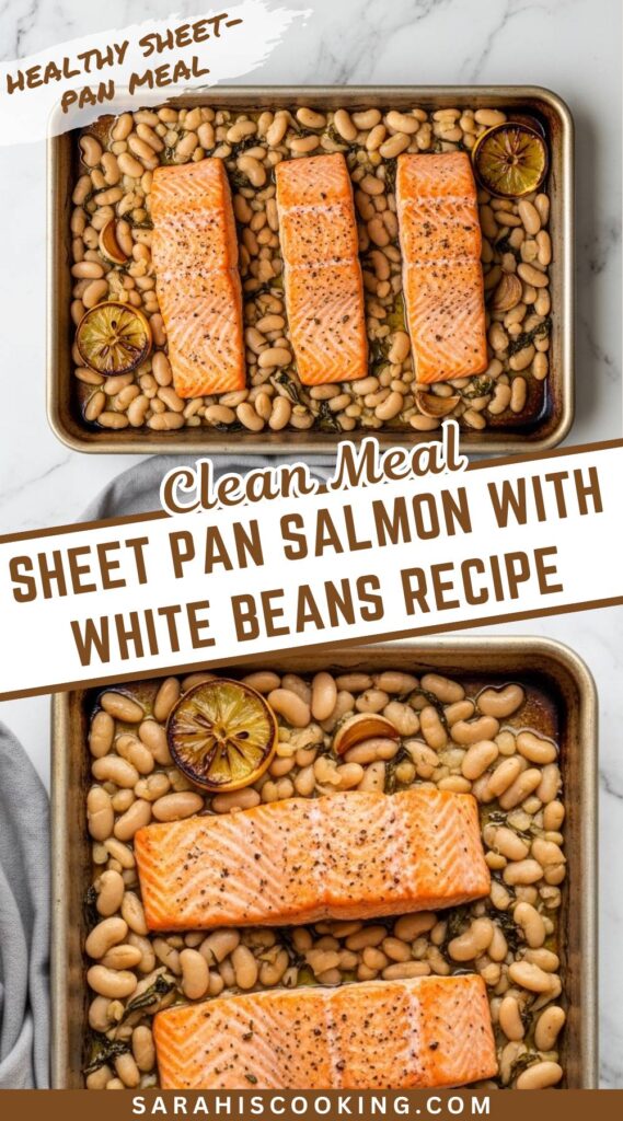 Sheet Pan Salmon with White Beans Recipe