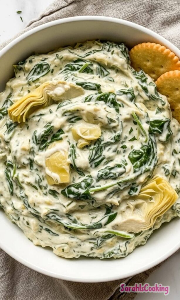 Slow Cooker Spinach Artichoke Dip Recipe