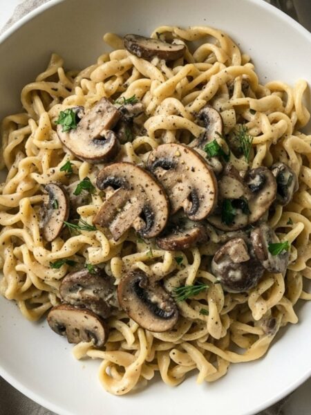 Vegan Mushroom Stroganoff Recipe