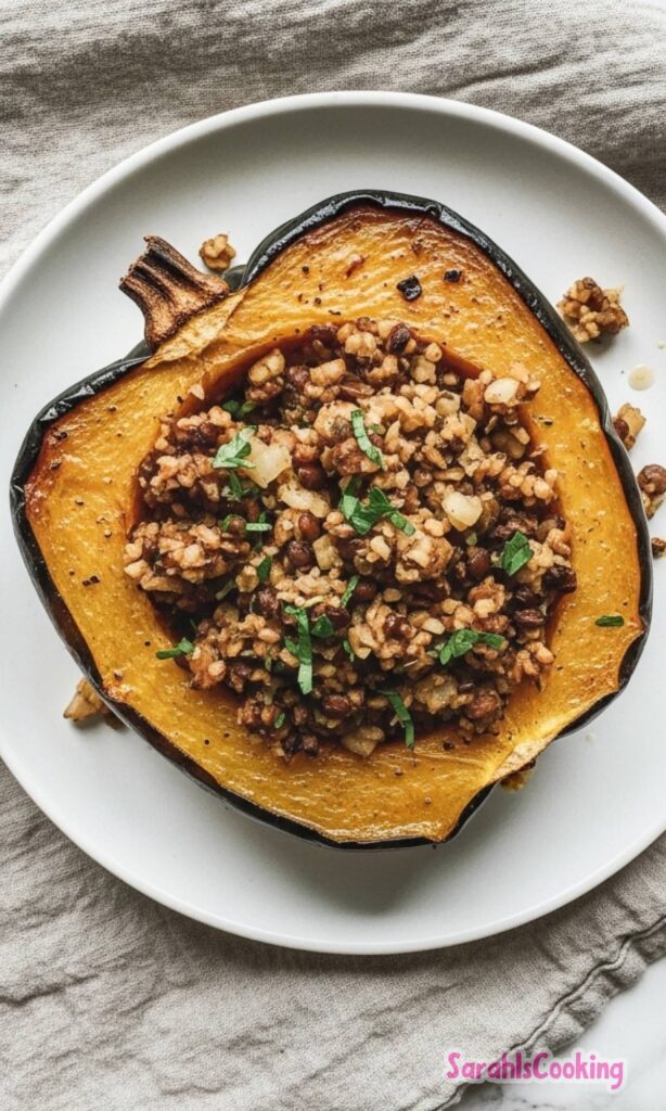 Vegan Stuffed Acorn Squash Recipe