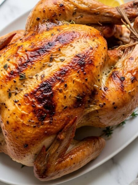 Juicy Homemade Rotisserie Chicken