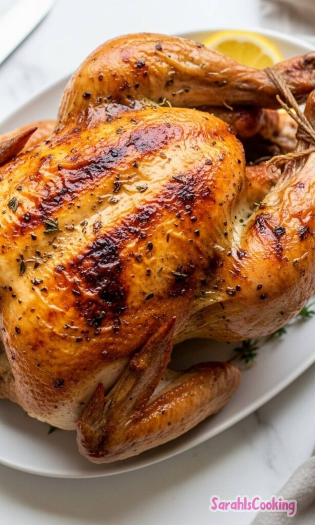 Juicy Homemade Rotisserie Chicken