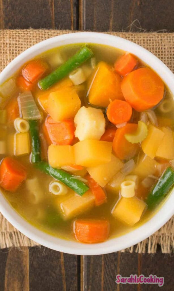 Vegetable Soup Recipe (Easy & Healthy)