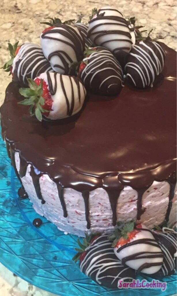 Chocolate-Covered Strawberry Cake Recipe