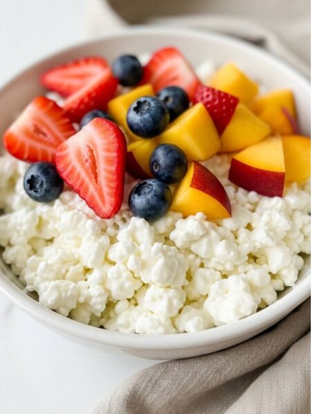 Cottage Cheese with Fruits Recipe