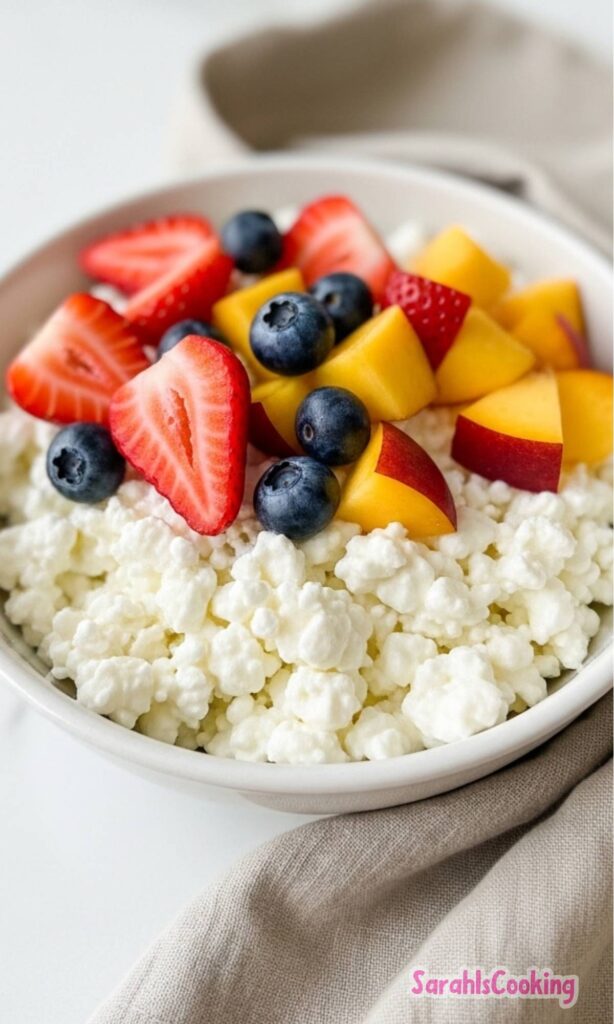 Cottage Cheese with Fruits Recipe