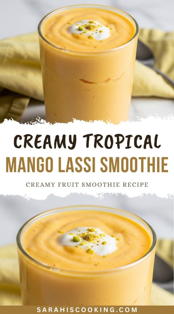 Creamy Tropical Mango Lassi Smoothie Recipe