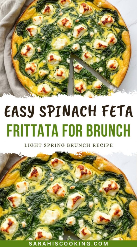Easy Spinach Feta Frittata for Brunch
