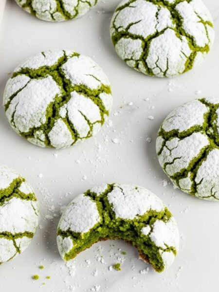 Green Crinkle Cookies Recipe