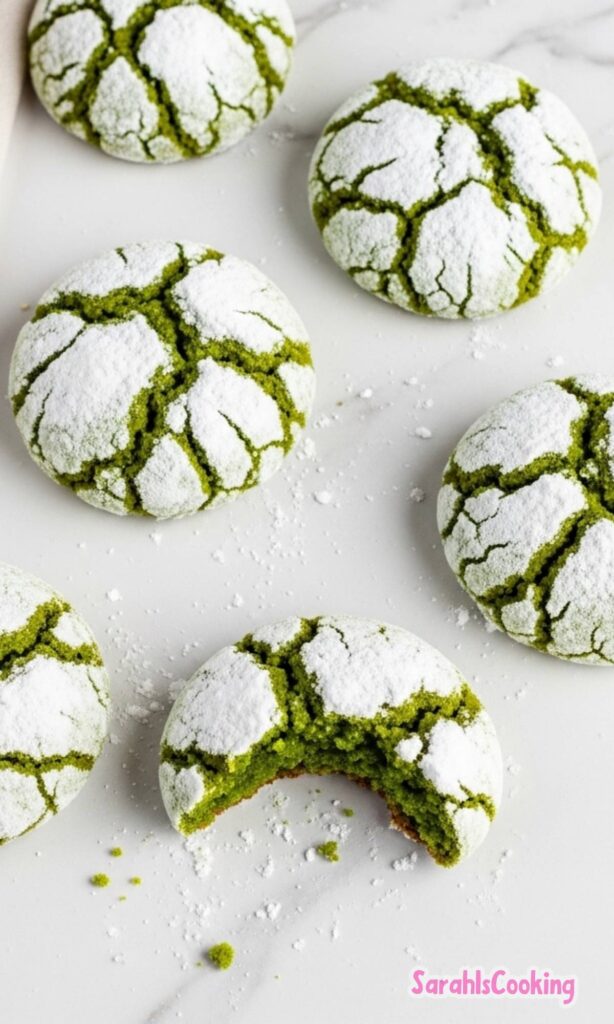 Green Crinkle Cookies Recipe