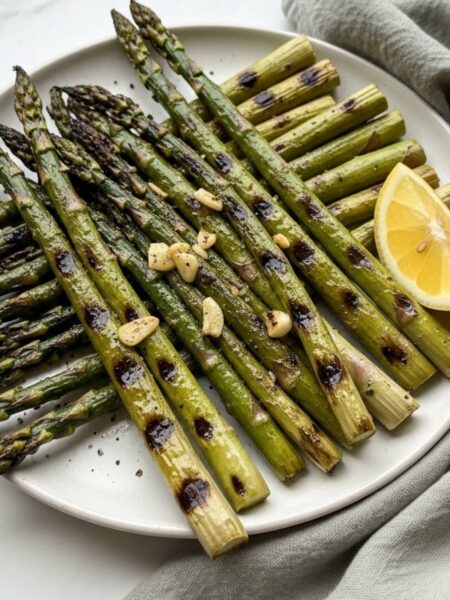 Grilled Asparagus with Lemon and Garlic Recipe