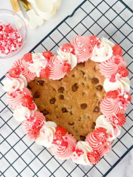 Heart Shaped Cookie Cake Recipe