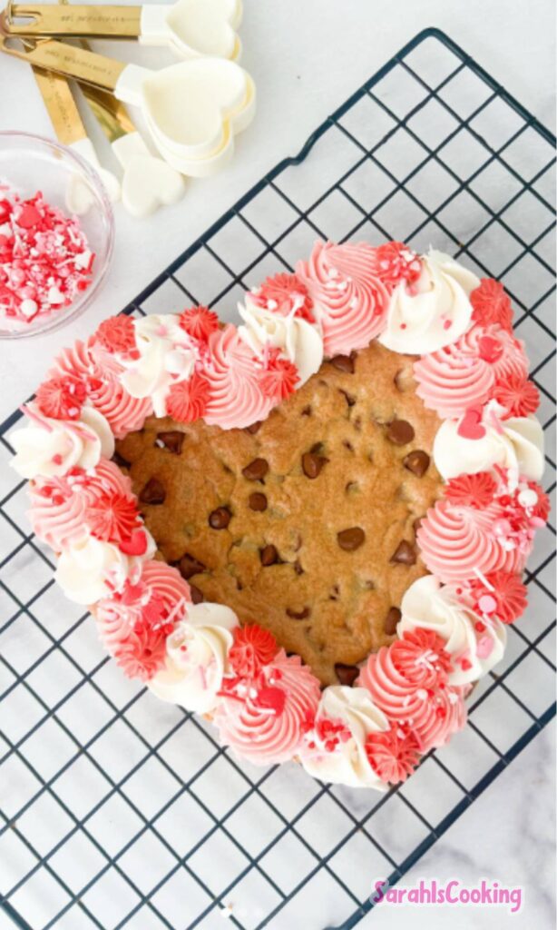 Heart Shaped Cookie Cake Recipe