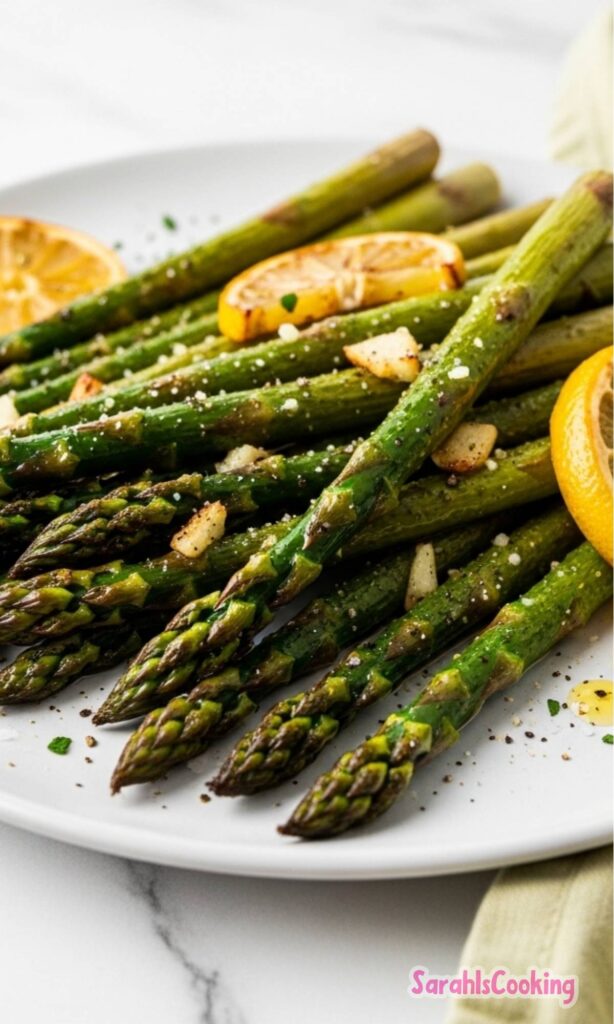 Lemon Garlic Roasted Asparagus Recipe
