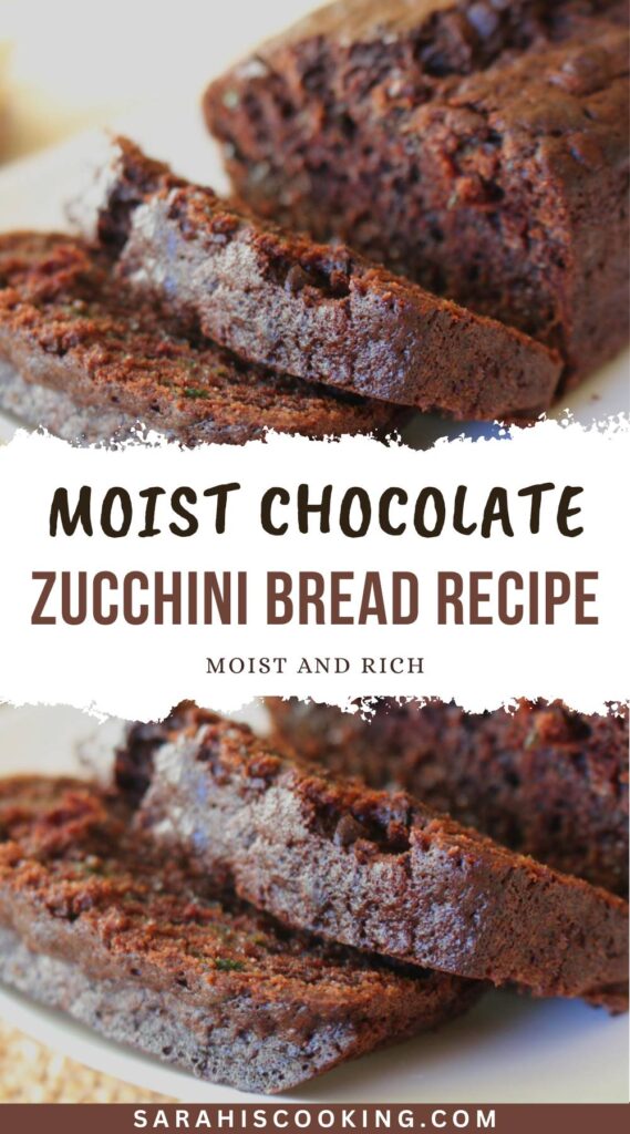 Moist Chocolate Zucchini Bread for Breakfast