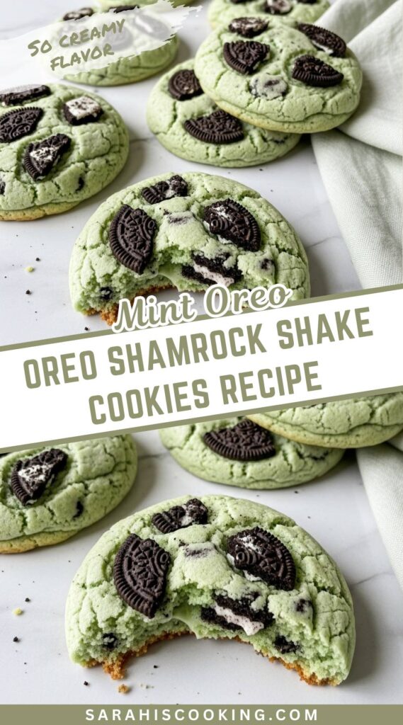 Oreo Shamrock Shake Cookies Recipe