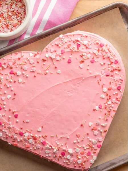 Pink Heart Cake Recipe