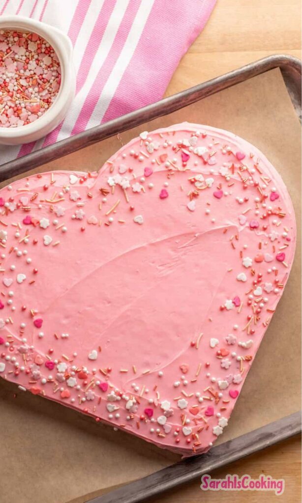 Pink Heart Cake Recipe
