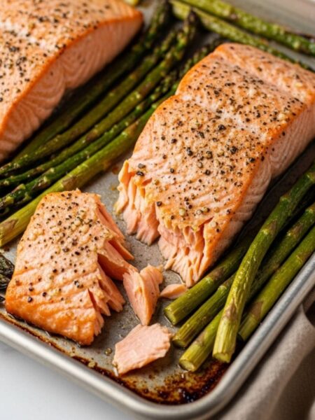 Sheet Pan Salmon Asparagus Recipe