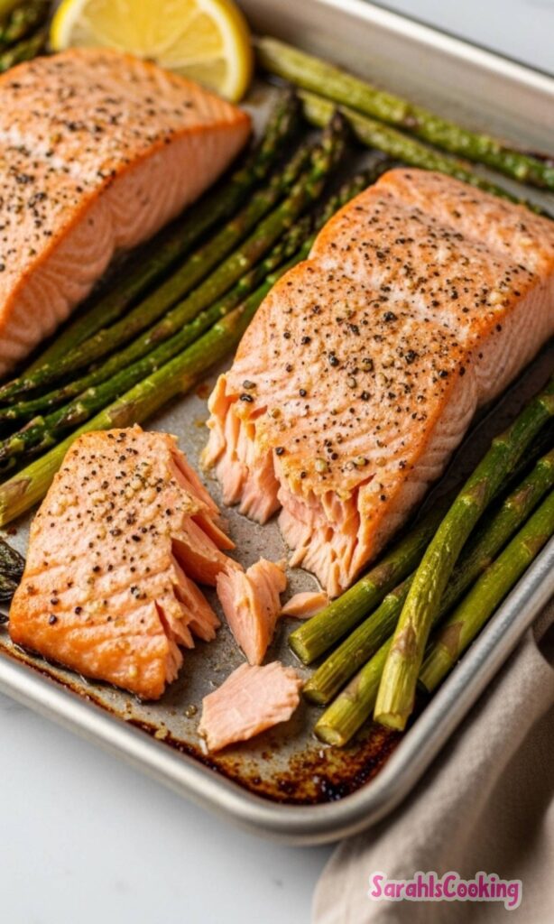 Sheet Pan Salmon Asparagus Recipe