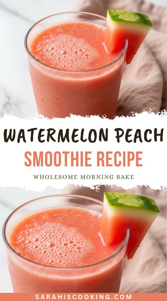 Watermelon Peach Smoothie Recipe