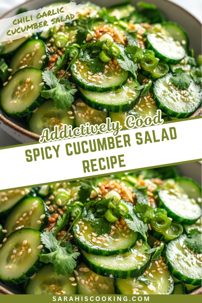 Addictively Good Spicy Cucumber Salad Recipe
