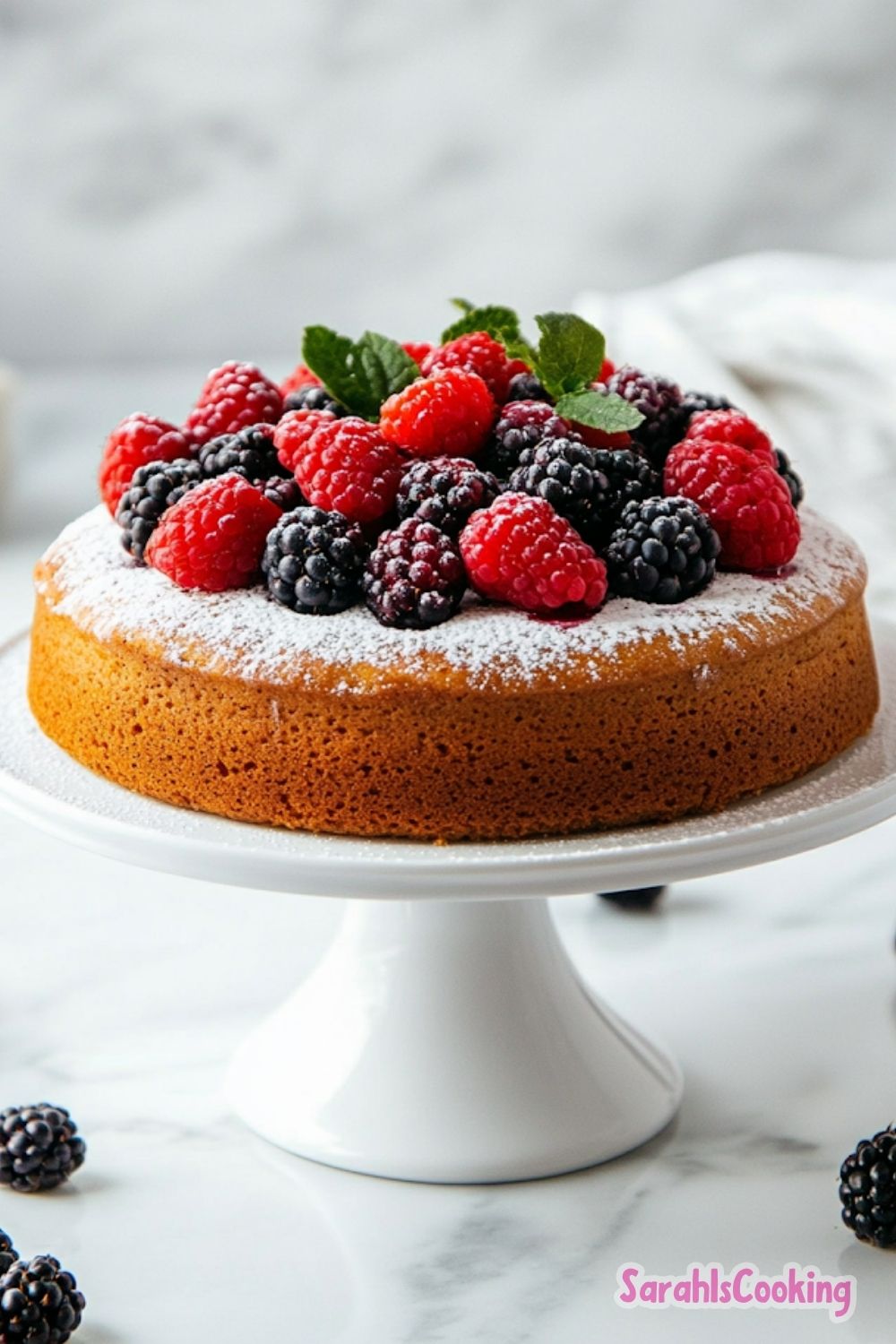 Easy Mixed Berry Cake Recipe - Sarah Is Cooking