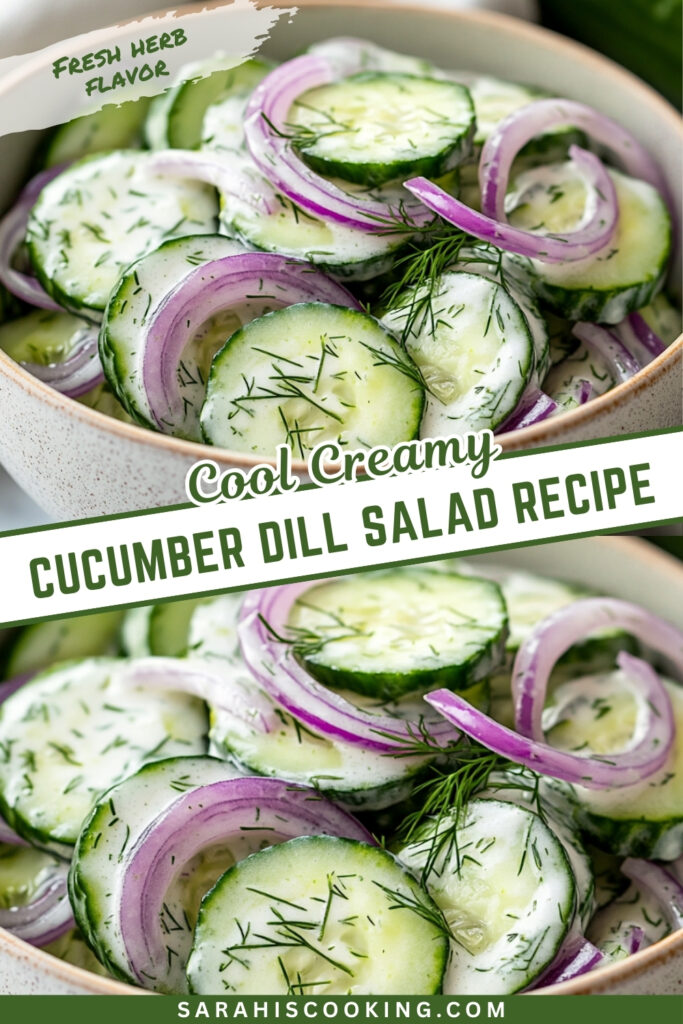 Cool Creamy Cucumber Dill Salad Recipe